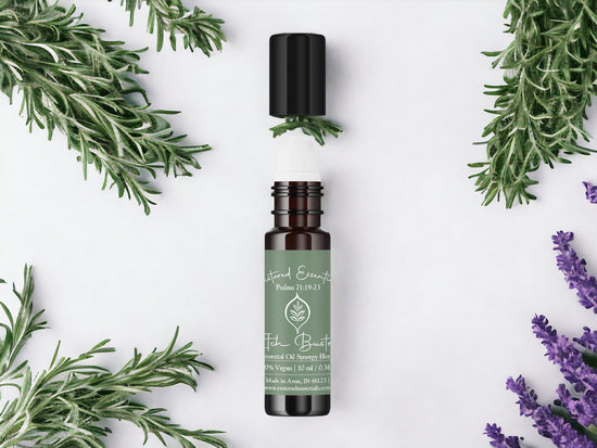 Green essential oil plant and itch relief roll-on