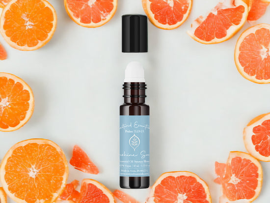 Tangerine and grapefruit essential oils blend roll-on